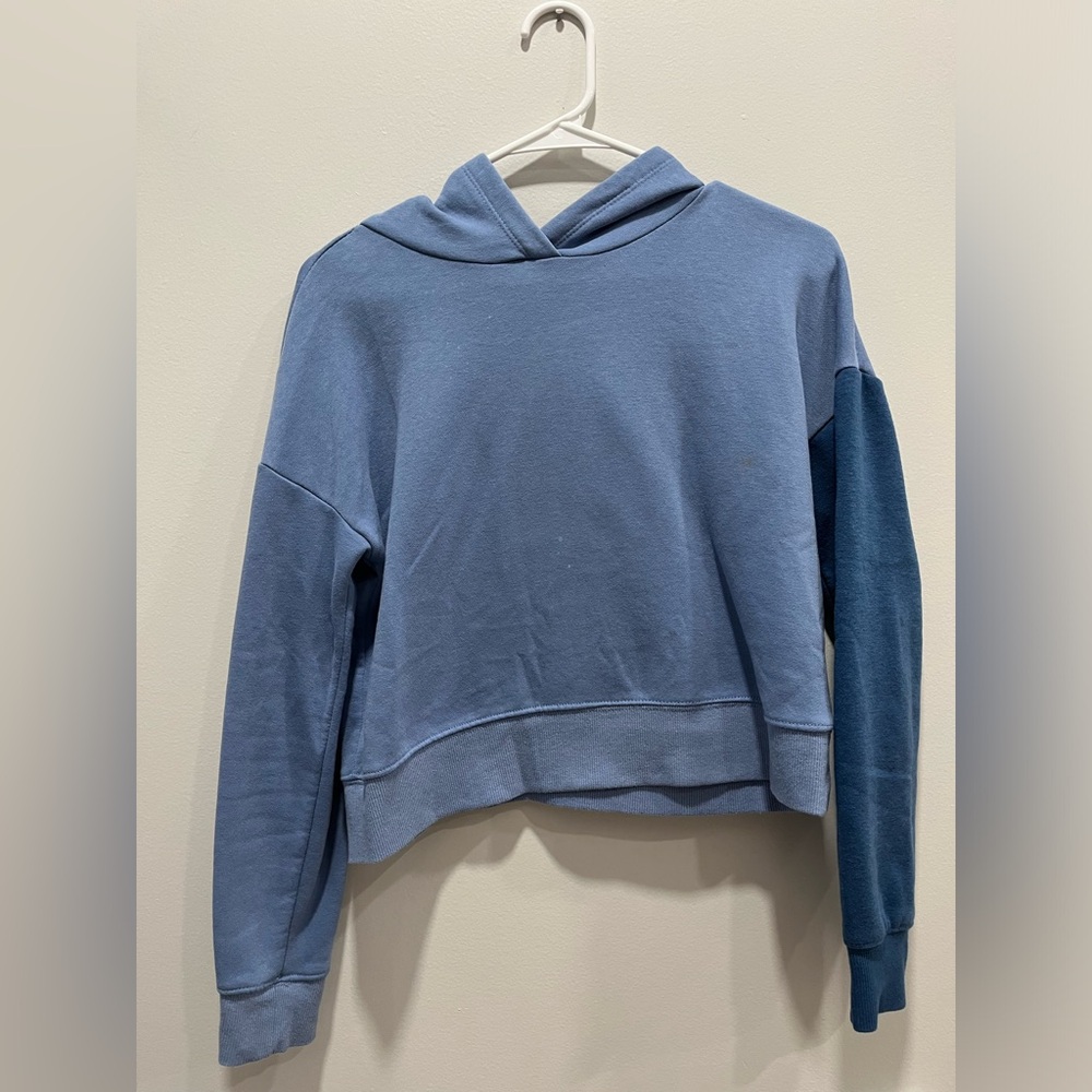 Girls Walmart Blue Cropped Hoodie